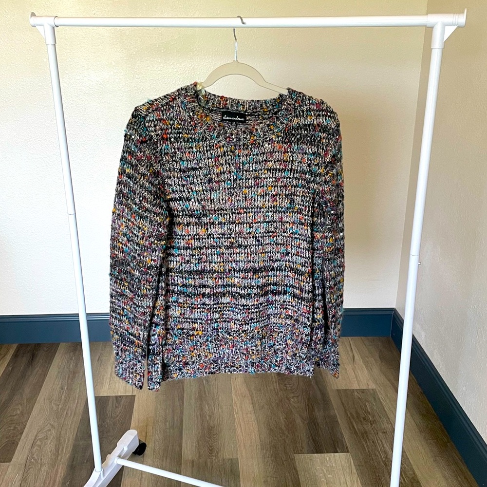 Multicolored sweater with sequins